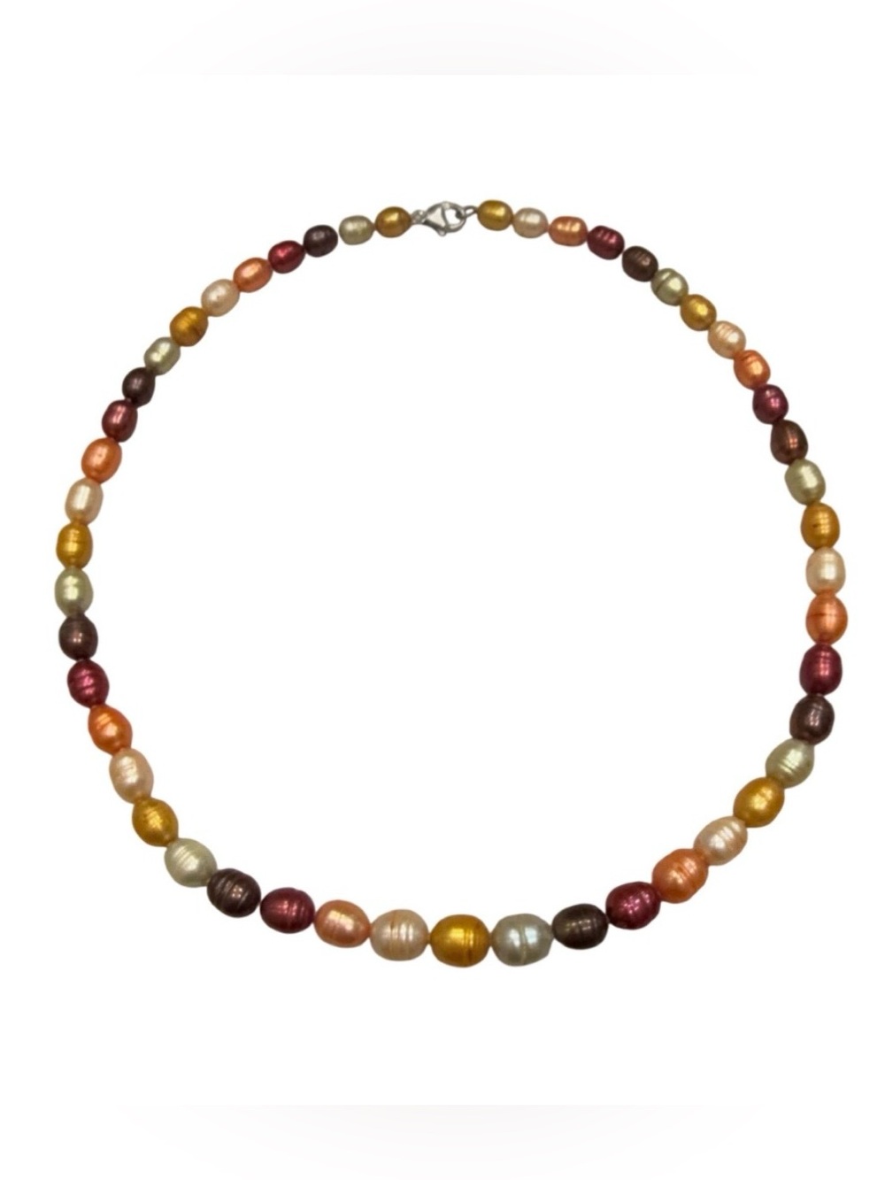 Honora Multicolor Freshwater Pearls Necklace  7-9 mm, 20.5" Sterling Silver